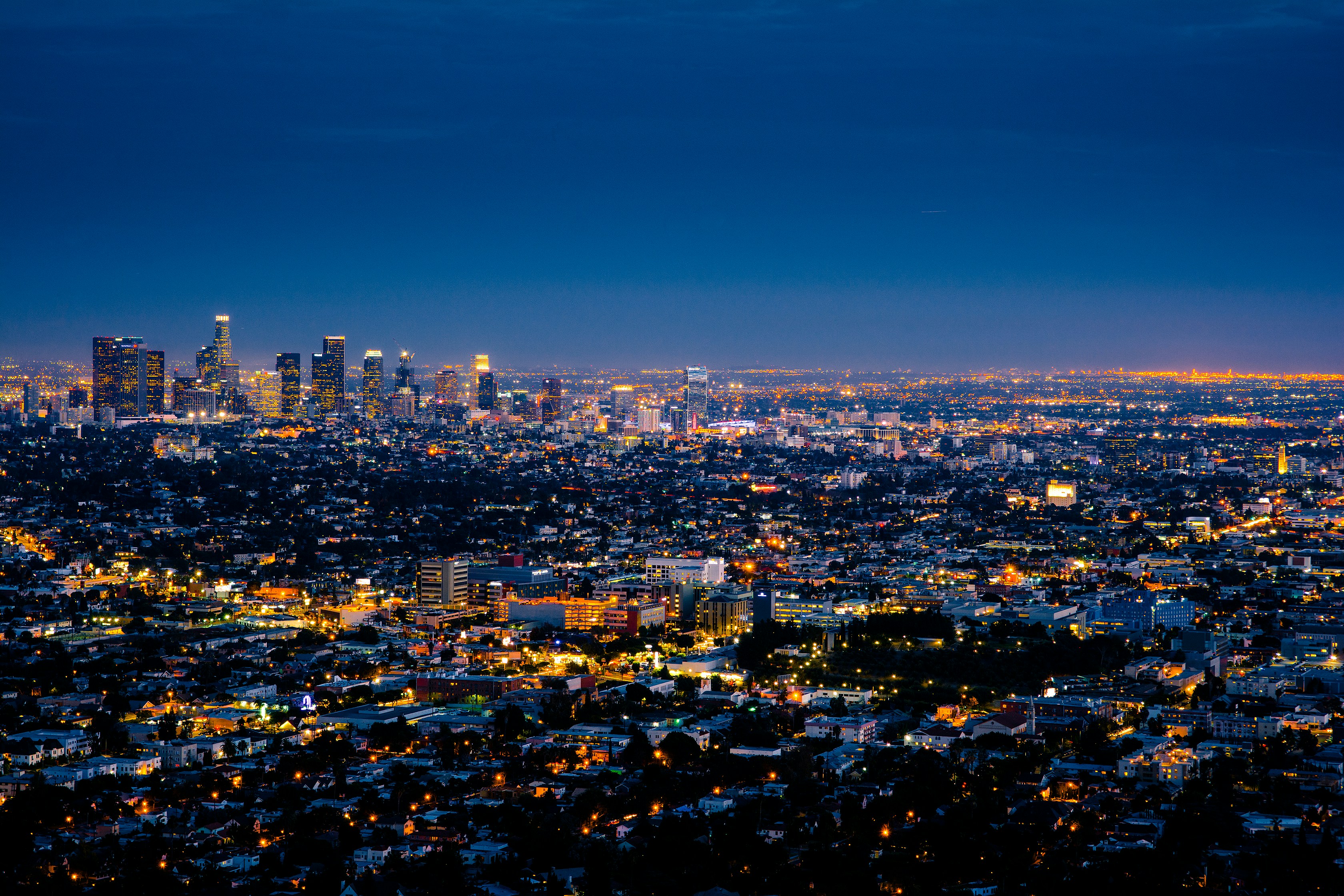 Urban skyline view